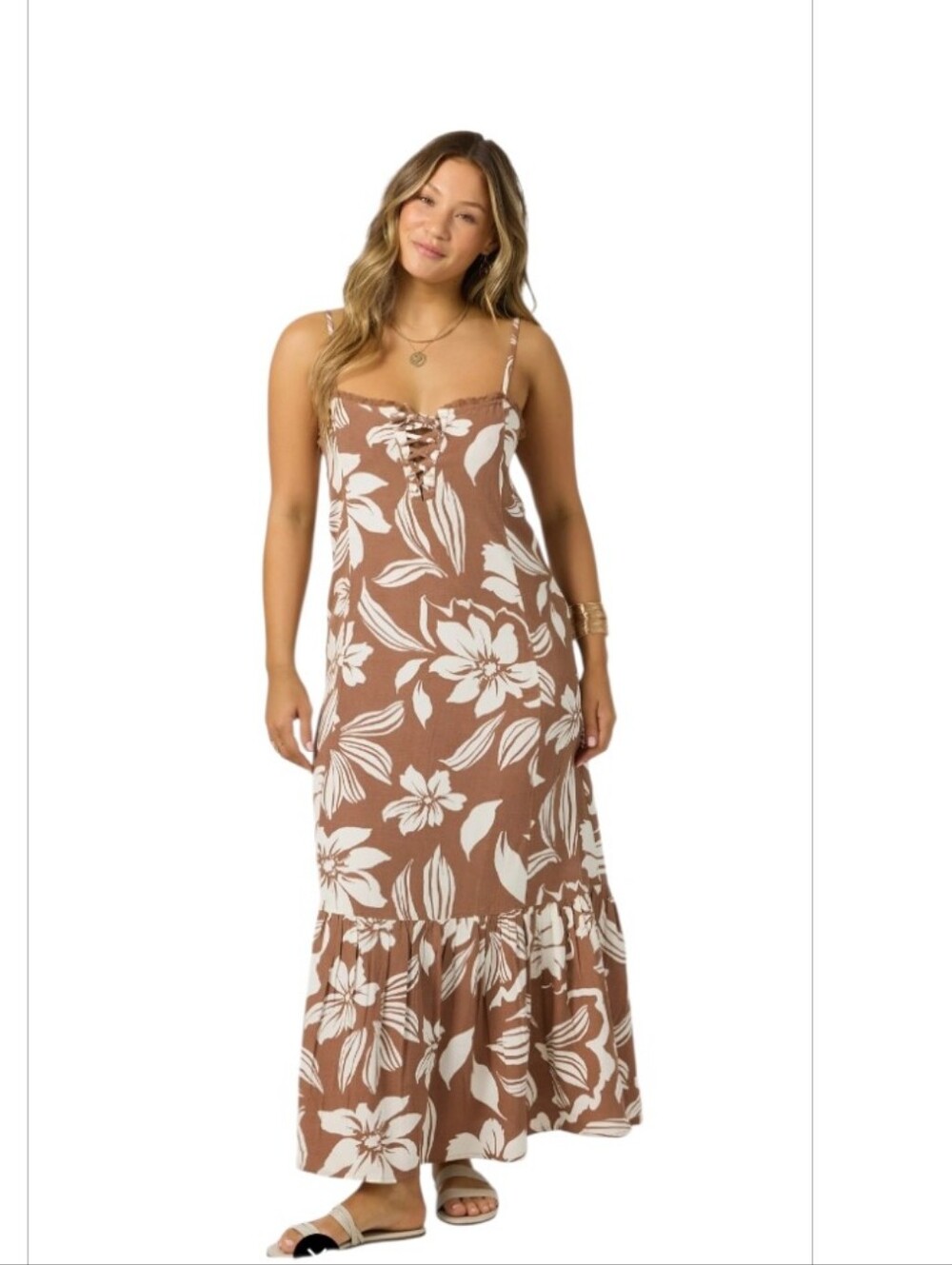 NWT. O'neill Tasmin Floral Midi Dress Sz.S